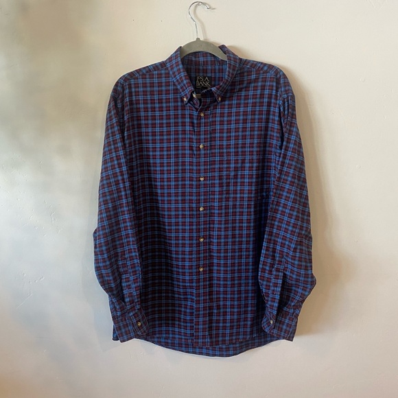 Jos. A. Bank checkered button down shirt - Picture 1 of 4